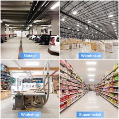 4-Pack 150W LED Linear High Bay Light 22500LM UL Listed Commercial Shop Lights
