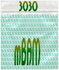 100 PACK BLUE LUCKY 777s 1515 Apple Zip Baggies 1.5×1.5″ Mini POLYBAGS