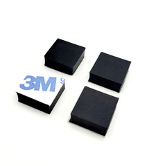1/2″ Square Stick on Feet 3/16″ Thick Non Slip Pads 3M Rubber Bumpers Pack of 24