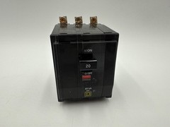 Square D QHB320 Circuit Breaker 20A 3P 120/240V 65kA Bolt On 20 Amp 3 Pole QOB