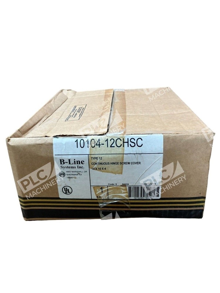 B-Line Systems 10104-12CHSC Type 12 Continuous Hinge Screw Cover 10x10x4