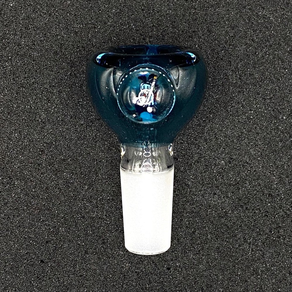 14mm Single Hole Glass Bowl Slide – NSFW