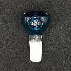 14mm Single Hole Glass Bowl Slide – NSFW