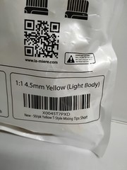 La Miere High Performance Dental Mixing Tips Short 4.5mm T-Style Yellow 50ct