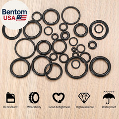 360 Pcs O Ring Assortment Kit,Rubber Washer Orings, Black 24 Sizes Pressure Wash