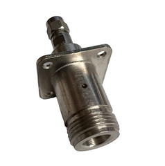 Midwest Microwave RF Fixed Attenuator SMA Male to N Female 3dB 4 Hole Flange