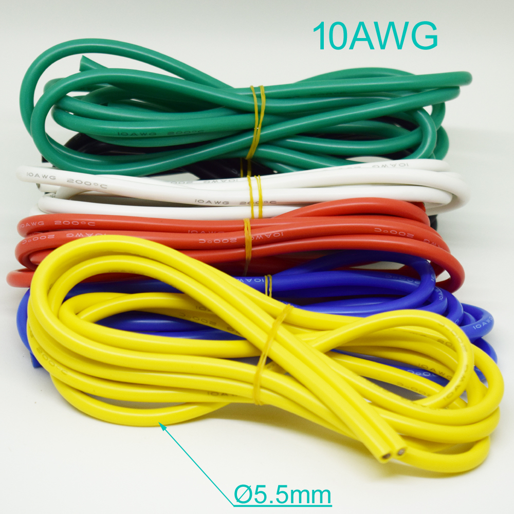 1m Flexible Soft Silicone Wire Tin Copper RC Electronic Cable W/Various Colours