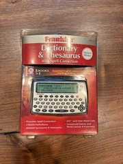 New Franklin MWD-460 Merriam-Webster Dictionary and Thesaurus With Spell Check