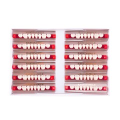 Dental Acrylic Resin Denture False Teeth Upper Lower Full Set A1/A2/A3 Shade USA