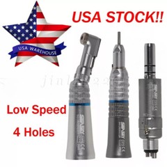 Dental Low Speed Straight/Air Motor/Contra Angle Handpiece 2Holes/4Holes