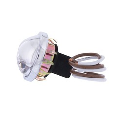 United Pacific 39995B 4 LED Rounded License Light, 1 ½” Diameter, Steel