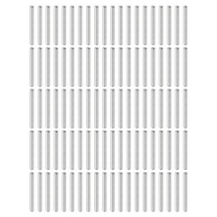 100Pcs 3mm x 28mm Dowel Pins 304 Stainless Steel Shelf Support Peg Pin Silver