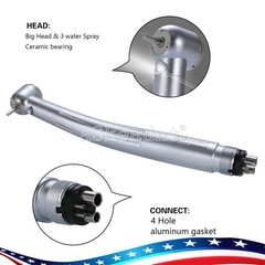 Dental High Speed Handpiece E-generator LED Ceramic 3 Spray 4 holes ASkeadnt