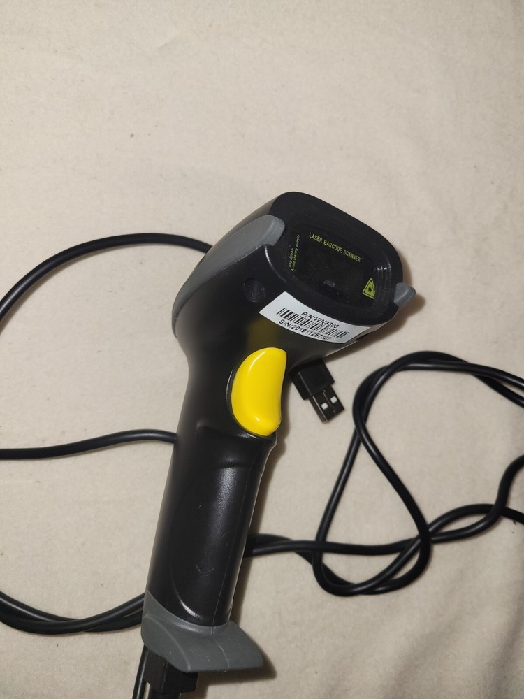 Wonenice USB Laser Barcode Scanner Wired Handheld Bar Code Scanner Reader Black