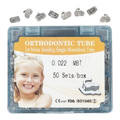 50 Sets Dental Buccal Tube 1st Bondable Non-Convertible MBT 022 Monoblock 200pcs