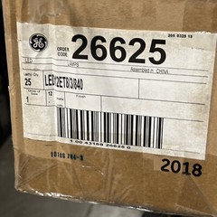 (4-Pack) GE LED12ET8/3/840 LED Light Bulb 12W 4000K, F25T8 Direct Replacement