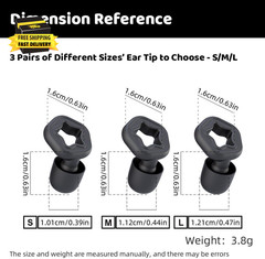 (3 Pairs) Silicone Ear Plugs for Sleeping Noise Cancelling, Washable & Reusable