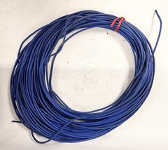 3MM DIA. BLUE STRANDED COPPER WIRE 75FT 86084 12-1985KHD 1998