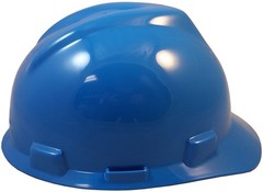 MSA V-Gard Large JUMBO Cap Style Hard Hat – Blue