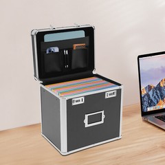 Metal File Cabinet Locking Storage Organizer Home Office Metal Box With Handle
