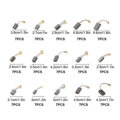 105x 15 Sizes Electric Carbon Brush Set Replacement for Drill Grinder Saw Motors