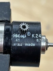 ESCAP SWISS GEAR MOTOR D.C. 3-30 VOLTS 8:1 RATIO-CORELESS ARMATURE PRECISION
