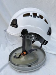 Malta Dynamics White Hard Hat With Clear Visor Type 1 Class C
