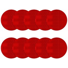 4″ Reflective Stickers 3M 983-72NL Red Retroreflective Diamond Grade Reflecto…