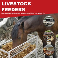 Cattle Hay Feeder Livestock Feeder Goat Feed Trough For Sheep Shed Horse us
