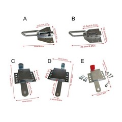 Commercial Metal Latches Bolt Reinforced Construction Suitable for Machinery