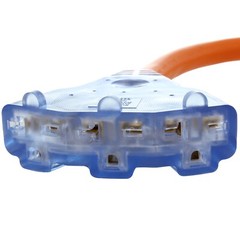 1.5FT 50A CS6365/SS2-50P Locking Plug to (3) NEMA 6-15/20 Tri-Outlets