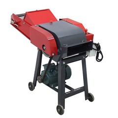 6 Blade Hay Cutter with Conveyor Belt Grass Grinder Corn Wheat 500-1000KG/H 220V