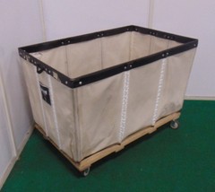 Canvas Basket Truck – 54″ x 34″ x 37″ Industrial Laundry Material Handling Cart