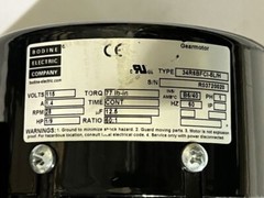 BODINE AC GEARMOTOR # 34R6BFCI-5L/H 115VAC 60HZ. 28RPM 77 LB-IN TORQUE