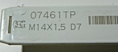 OSG, M14 x 1.5 D7, PLUG TAP, #07461TP M089