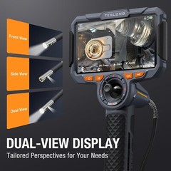 3.9mm/6.5mm 4-Way Joystick Articulating Borescope Inspection Camera 6” Monitor