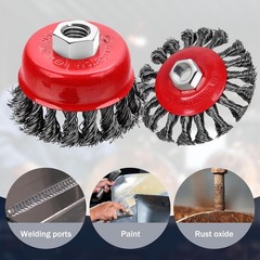 3 Pack Wire Wheel Brush for Angle Grinder, 4 Inch Angle Grinder Wire Wheel, Wire