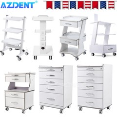 AZDENT Dental Mobile Storage Cabinet/Dental Trolley /with Power Socket /Drawers