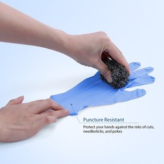 4 Mil Medical Grade Blue Nitrile Exam Latex Free Gloves S/M/L/XL