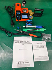 60W Soldering Station Kit Adjustable Temp Soldering Iron Desoldering Tool
