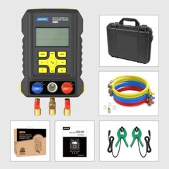 Refrigeration Digital Manifold Gauge Set AC HVAC System Vacuum Pressure Tester