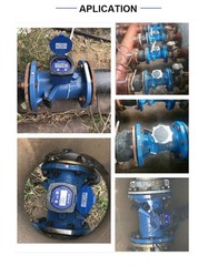 Dual-channel Ultrasonic Water Flow Meter Sea Water Flowmeter IP68 DN50~DN150mm