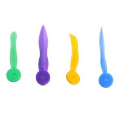 Pack of 100 Dental Plastic Wedges with Dental Holes 4 Colors XS/S/M/L