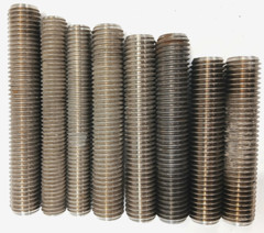 3/4″-10 THREAD STUDS (LOT OF 8) ASSORTED LENGTHS 3-1/2″ TO 4-1/2″