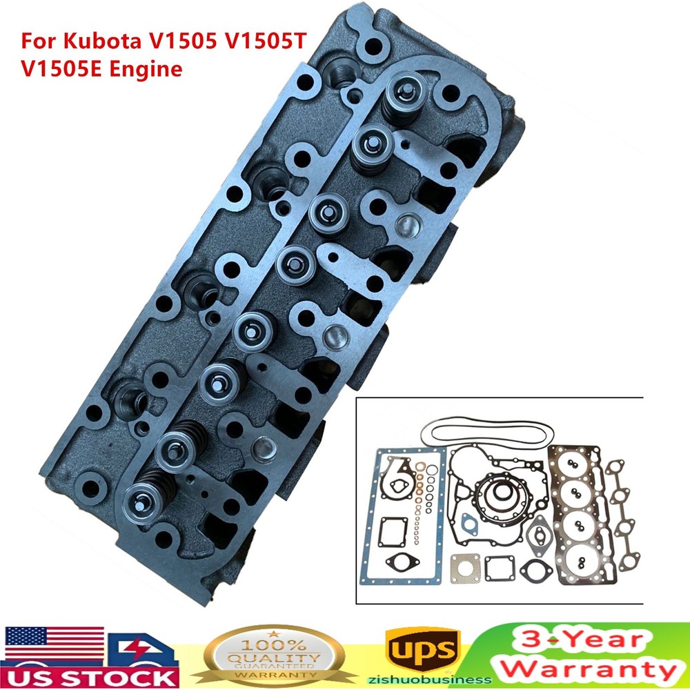 Complete Cylinder Head with Gasket For Kubota V1505 V1505T V1505E V1505D Engine