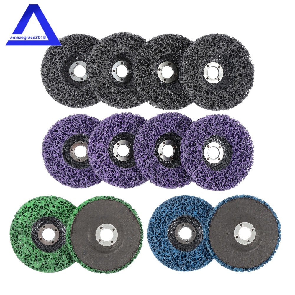 12 Pcs 4 Kinds Paint Strip Disc 4″ × 5/8″ Angle Grinder Stripper Wheels for Rust