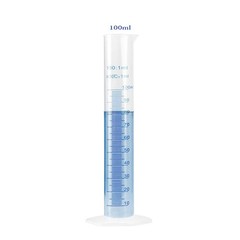 10/25/50/100/250/500ml Plastic Measuring Cylinder Lab Graduated Cylinder Chemist