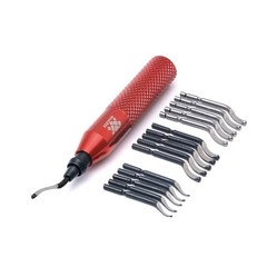 Deburring Tool with 15 High-Speed Steel Blades – Metal, PVC, Plastic & 3D Printi