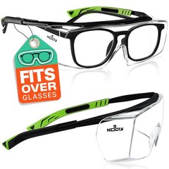 NoCry Anti Fog Safety Glasses that Fit Over Glasses with Scratch Resistant Le…