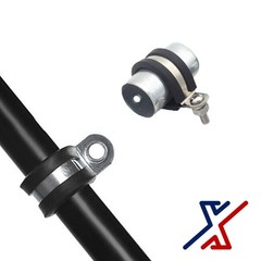 19 mm. EPDM Rubber Insulated Galvanized Steel Clamp(s) by X1 Tools